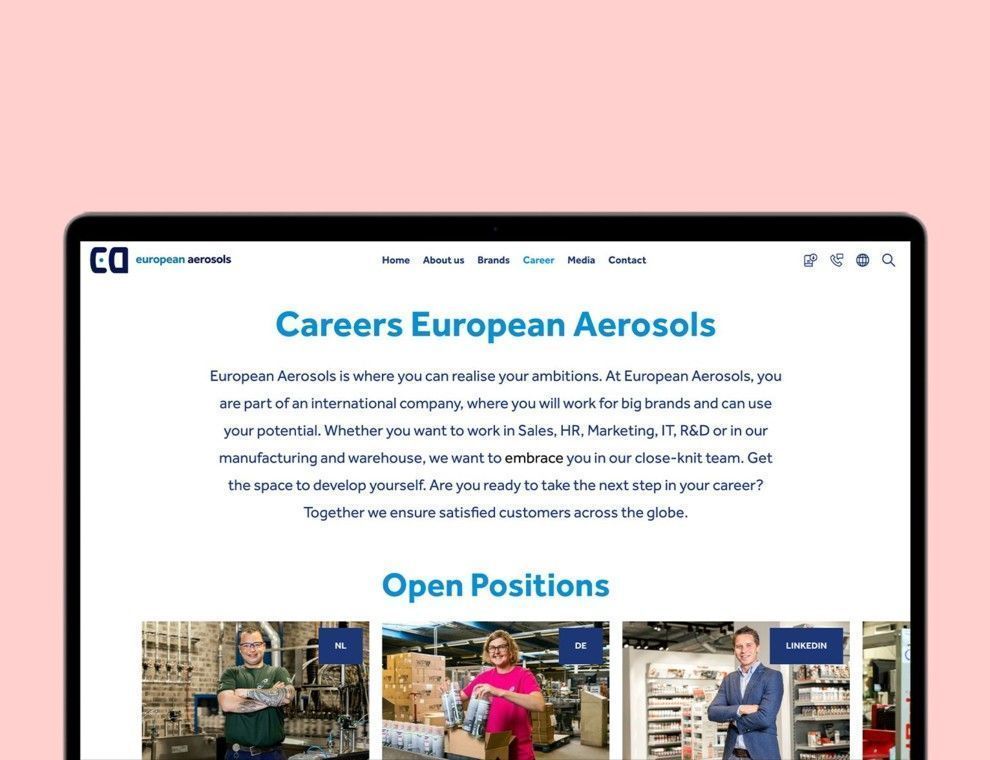 European Aerosols careers page